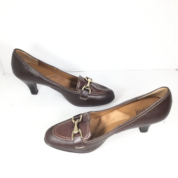 Soft Shoe by Medicus Pascal Leather Heels Brown 7 - Picture 2 of 10
